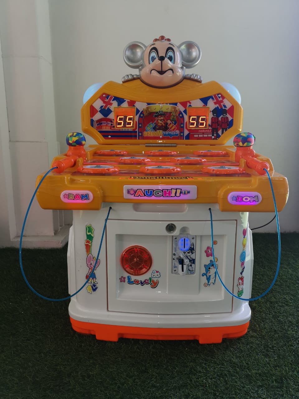 JUEGO ELECTRÓNICO PREMIUM GOLPEA EL TOPO CIRCUS MOUSE YELLOW
